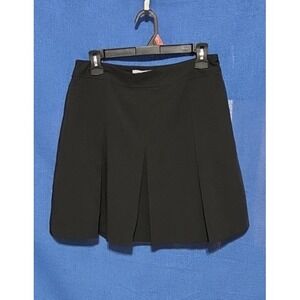 J. G. Hook 12P Black Pleated Fully‎ Lined Knee Length Skirt Y2K/Dark Academia